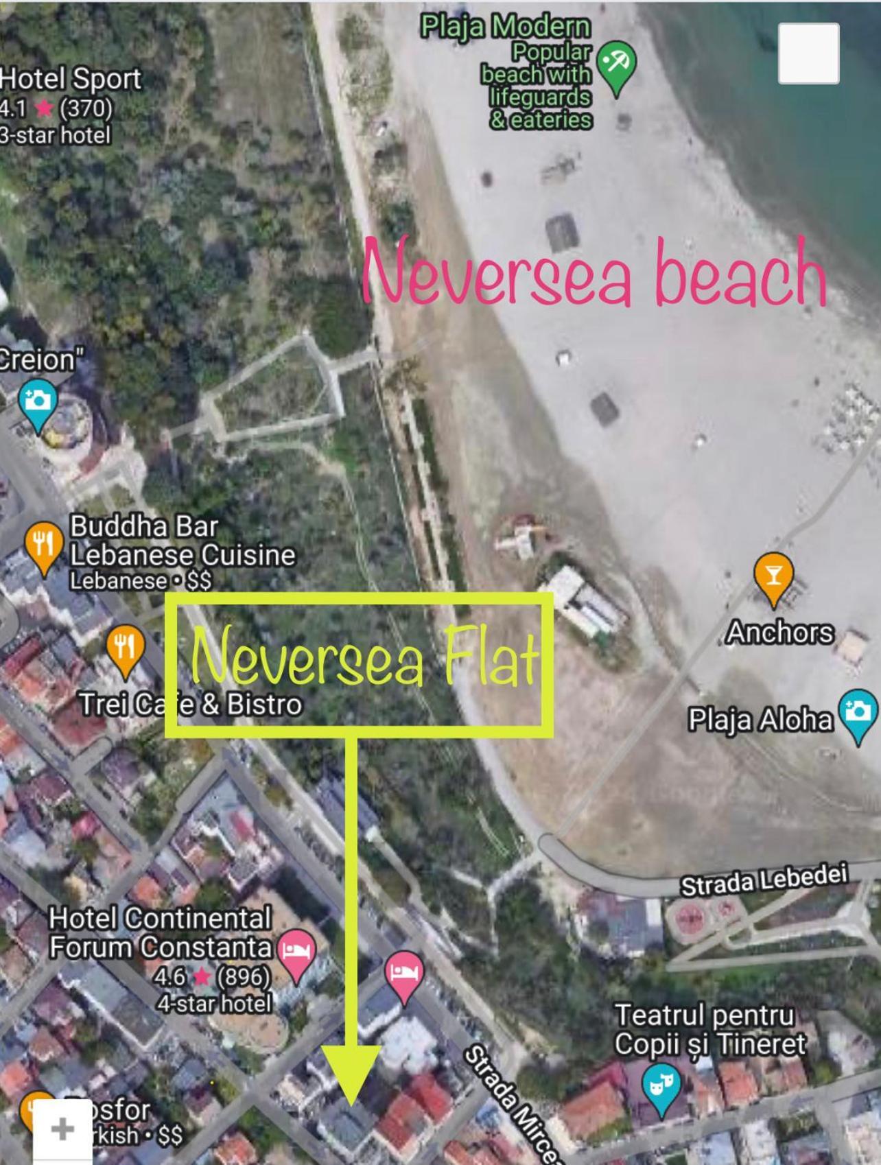 Neversea Flat Constanta Bagian luar foto
